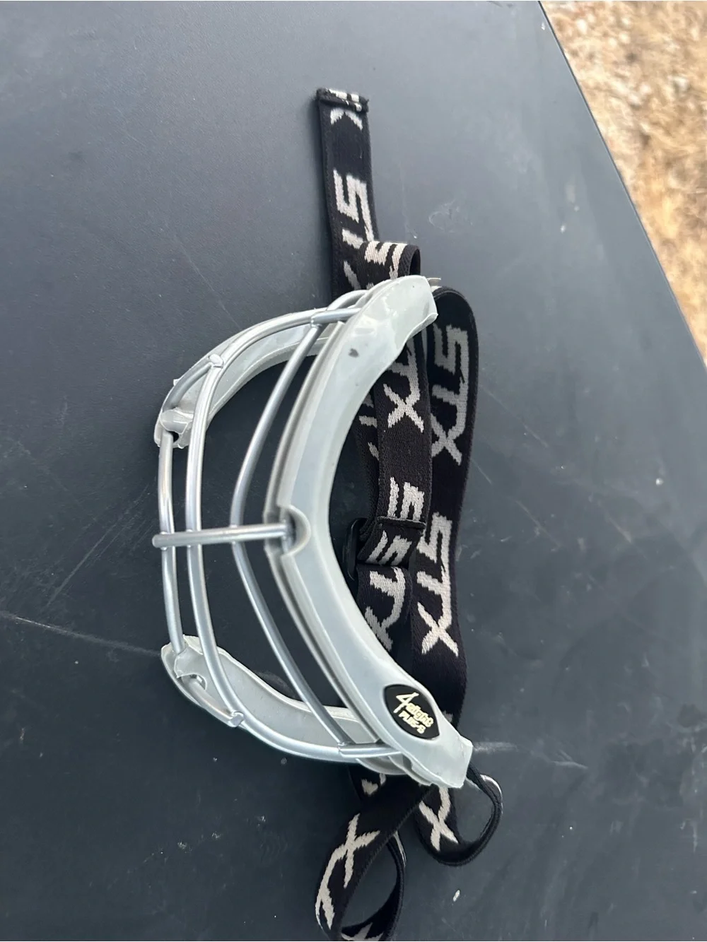 Youth Lacrosse Face Mask Guard in Light Gray